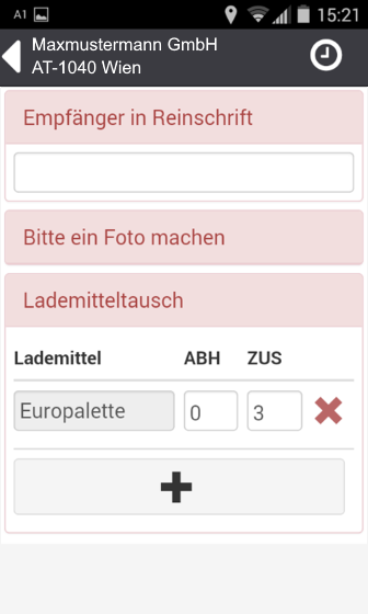 Sendung-Zustellung-Anforderungen