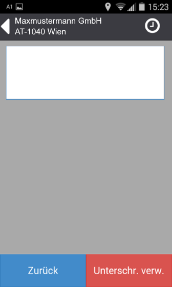 Sendung-Zustellung-Unterschrift