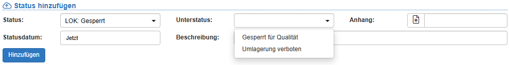 Collo mit Fahrbefehl umlagern Collo mit LOK status darf nicht umgelagert werden