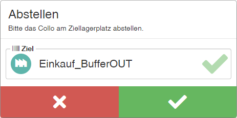 Fahrbefehle - Abstellen