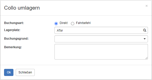 Collo direkt umlagern Collo direkt umlagern