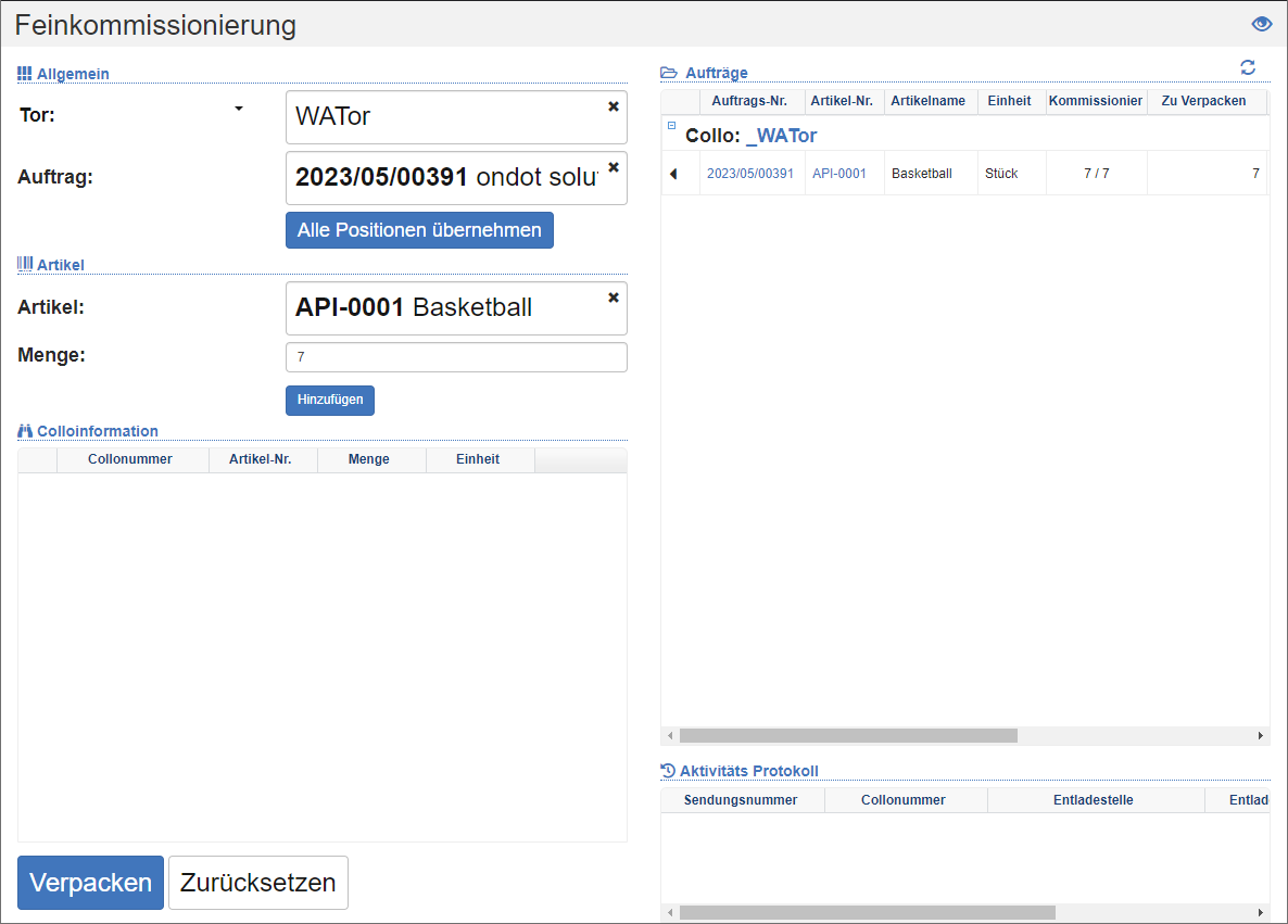 Feinkommissionierung Feinkommissionierung