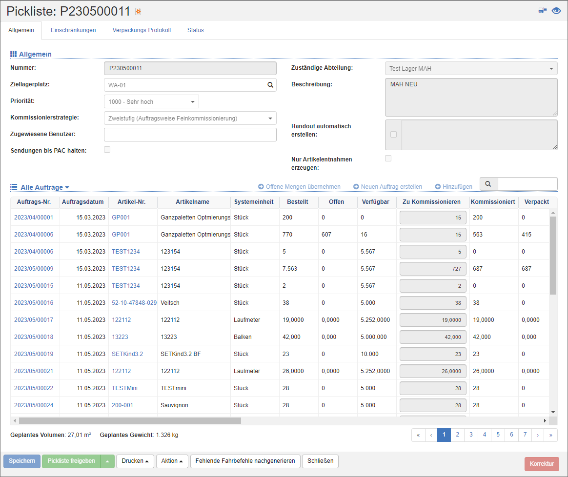 Picklisten-Editor Picklisten-Editor