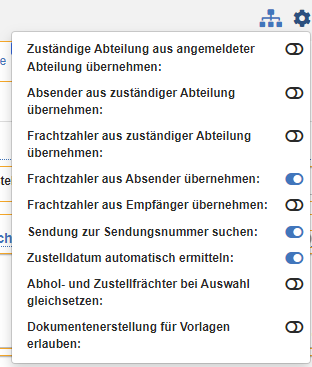 Additional configuration options for the show editor.