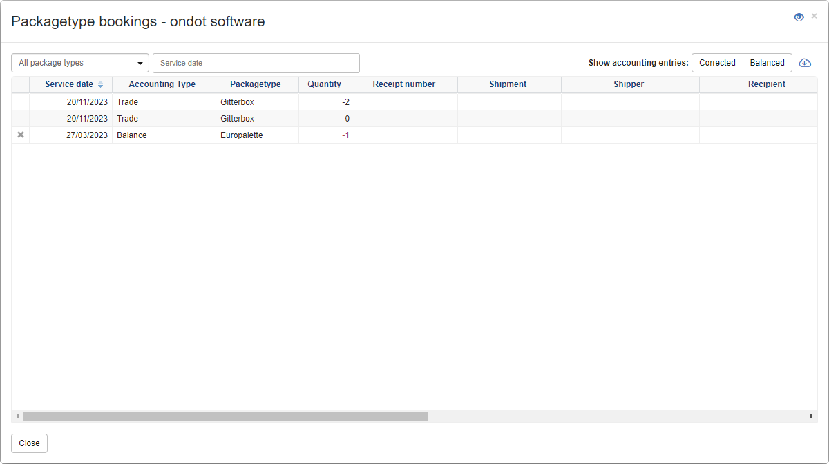 Loading Equipment Bookings