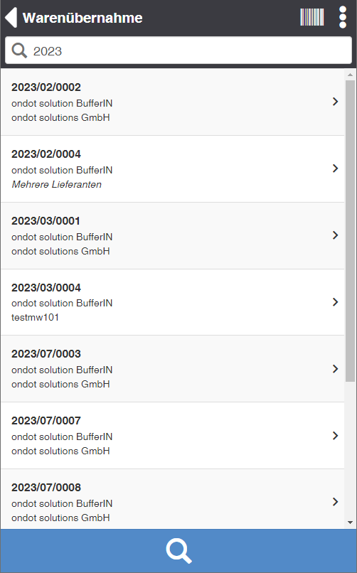 Goods Acceptance - Select Advice