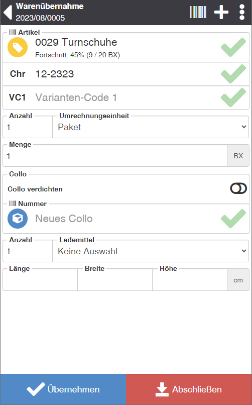 Goods Acceptance - Process